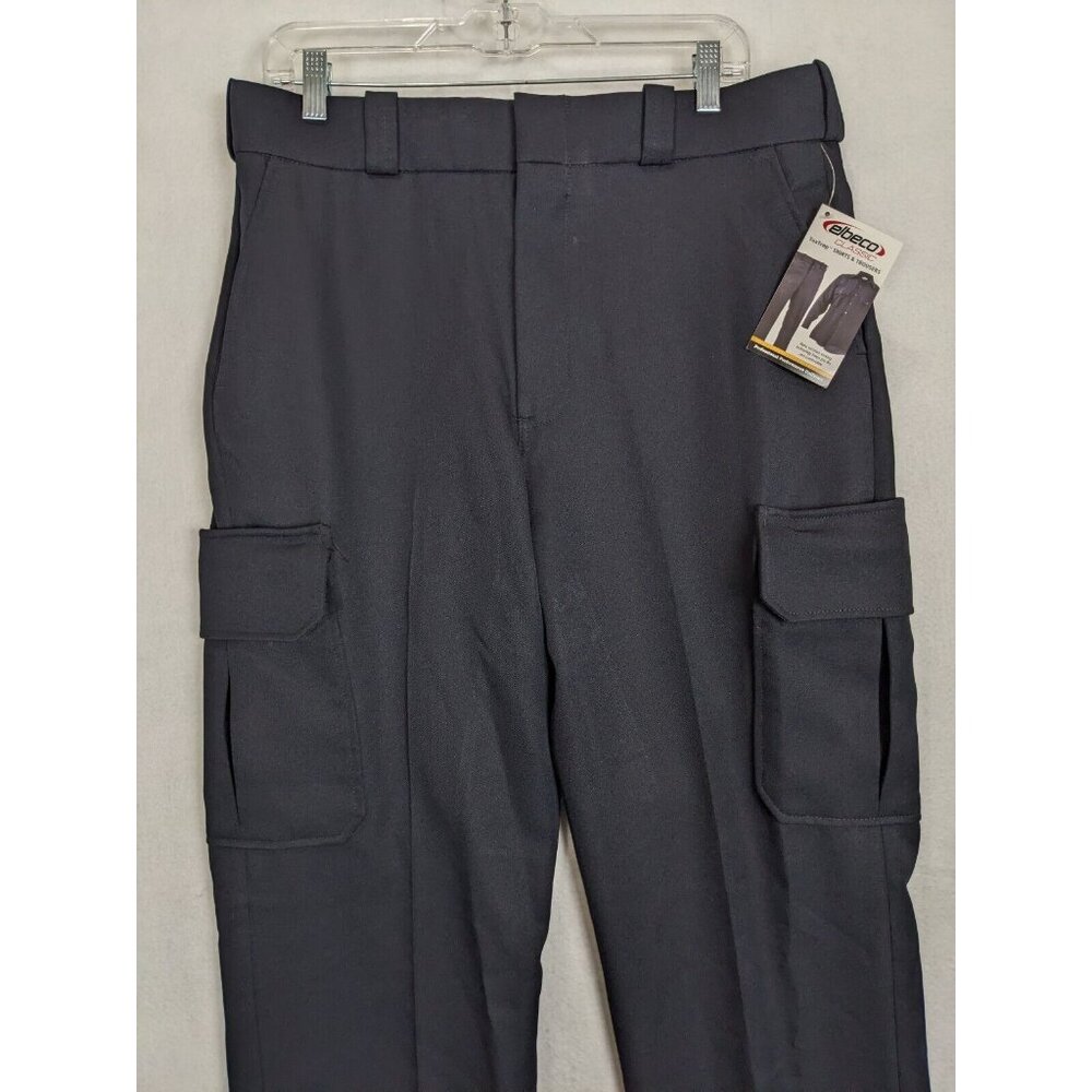 Elbeco Mens Uniform Cargo Pants Tex Trop Size 36 x 32 Polyester Dark Navy